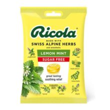 آبنبات سرفه گیاهی لیمو نعناع ریکولا Ricola Lemon Mint Herbal Cough Suppressant Throat Drops