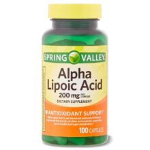 آلفا لیپوئیک اسید اسپرینگ والی 100 عددی Spring Valley Alpha Lipoic Acid, 200 mg