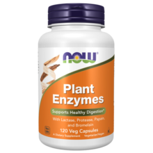 آنزیم گیاهی ناو 120 کپسول NOW Plant Enzymes