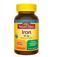 آهن 65 میلی گرم نیچرمید Nature Made Iron 65 mg Tablets تعداد 365 عدد