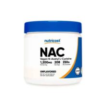 ان استیل ال سیستئین (NAC) نوتری کاست 250 گرمی Nutricost N-Acetyl Cysteine (NAC) Vegetarian Powder