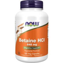 بتائین اچ سی ال ناو 648 میلی گرم 120 عدد NOW Betaine HCl