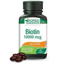 بیوتین ادرین گگنون 10000 میکروگرم 45 عدد Adrien Gagnon  Biotin 6654de351fcaf.jpeg