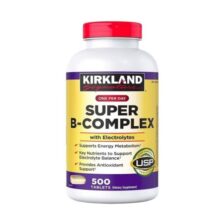 سوپر ب کمپلکس با الکترولیت کرکلند 500 عددی Kirkland Signature Super B-Complex with Electrolyte