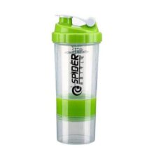 شیکر شفاف مدل سه تکه اسپایدر Spaider ظرفیت ۰.۵ لیتر