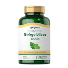 عصاره جینکو بیلوبا پایپینگ راک 200 عددی PipingRock Ginkgo Biloba Standardized Extract, 120 mg