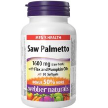 عصاره نخل اره وبر نچرالز 160 میلی گرم 90 عدد Webber Naturals Saw Palmetto