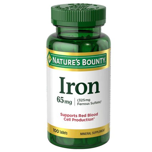 قرص آهن نیچرز بونتی 65 میلی گرم 100 عدد Nature’s Bounty Iron 6626a20aab8b5.jpeg