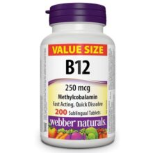 ویتامین B12 وبر نچرالز 250 میکروگرم 200 عدد 6654e0d94e2bf.jpeg