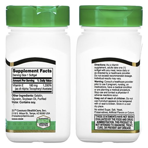 d988db8cd8aad8a7d985db8cd986 d8a7db8c d8b3d986d8aad8b1db8c 21st century vitamin e 180 mg 400 iu 65a87162a3140