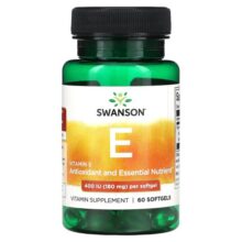 ویتامین ای سوانسون 60 عدد SWANSON Vitamin E 400IU 180mg