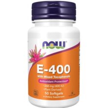 ویتامین ای ناو 50 عدد Now Vitamin E-400