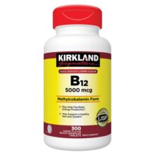 ویتامین ب12 کرکلند 300 عددی Kirkland Signature Quick Dissolve B-12 5000 mcg