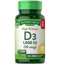 ویتامین دی نچرالز تریث Nature’s Truth Vitamin D3 1000 IU 6627d14e87127.jpeg