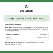 ویتامین دی نیچرز بونتی 300 عدد Nature’s Bounty Vitamin D3 2500IU 6627ced9a9577.jpeg