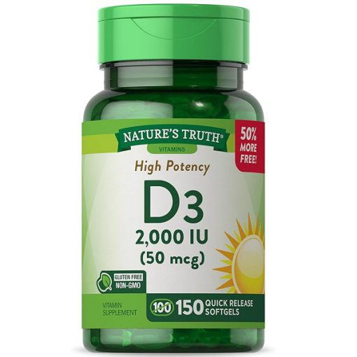 ویتامین دی نیچرز تریث Nature’s Truth Vitamin D3 2000 IU 6627d019613ab.jpeg