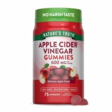 پاستیل سرکه سیب 600 میلی نیچرز تریث 75 عددی Nature’s Truth Apple Cider Vinegar Gummies, 600 mg