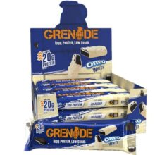پروتئین بار گرنید اورئو وایت 20 گرم پروتئین 10 عددی  Grenade OREO White Protein Bar
