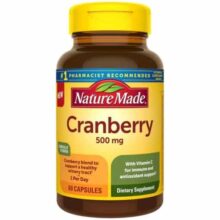 کرن بری با ویتامین سی نیچرمید 60 عددی Nature Made Cranberry Capsules 500 Mg With Vitamin C