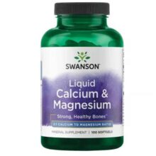 کلسیم و منیزیم مایع سوانسون 100 عددی Swanson Liquid Calcium & Magnesium