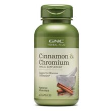 کپسول دارچین و کروم جی ان سی GNC Cinnamon & Chromium