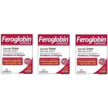 کپسول فروگلوبین ویتابیوتیکس پک 3 عددی حاوی آهن، فولیک اسید و B12