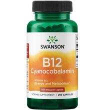 کپسول ویتامین B12 سوانسون 500 میلی گرم 250 عدد
