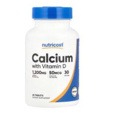 قرص کلسیم و ویتامین D3 نوتری کاست 60 عدد