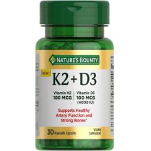 کپسول ویتامین دی و کا نیچرز بونتی Nature’s Bounty D3 K2