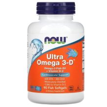 امگا 3 و ویتامین دی ناو NOW Foods Ultra Omega 3-D